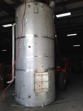 Fabrication of stainless steel tank.